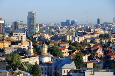 Bükreş Hava Görüntüsü Sabah Işığında