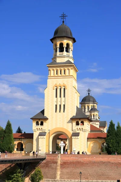 Septembre 2021 Karlsburg Alba Iulia Roumanie Entrée Catedrala Incoronarii Dans — Photo