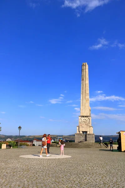 Settembre 2021 Karlsburg Alba Iulia Romania Horea Closca Obelisco Crisano — Foto Stock