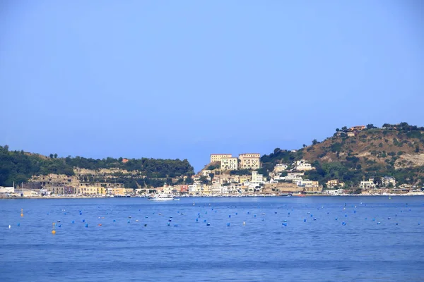 Impressões Baia Pozzuoli Barco Nápoles Itália — Fotografia de Stock