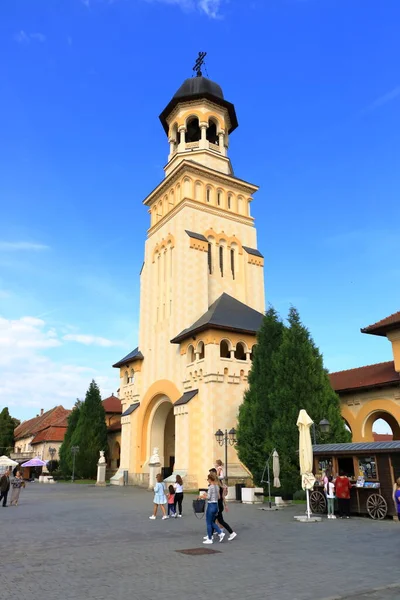 September 2021 Karlsburg Alba Iulia Rumania Entrance Catedrala Incoronarii Sebagai — Stok Foto