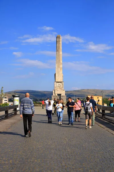 Września 2021 Karlsburg Alba Iulia Rumunii Horea Closca Crisan Obelisk — Zdjęcie stockowe