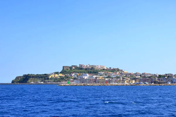 Marina Procida Uitzicht Vanaf Een Boot — Stockfoto