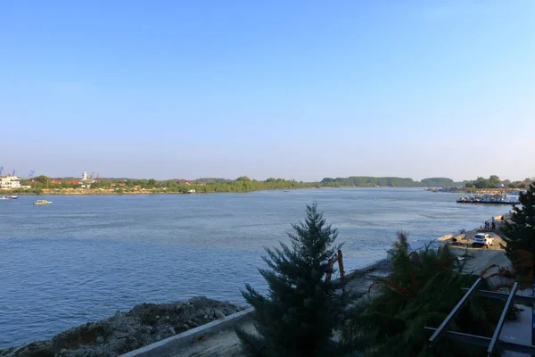September 2021 Tulcea Romania View Harbour Area Skyline Tulcea Danube — Fotografia de Stock