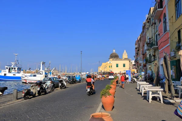 Krásná Marina Procida Ostrov Mezi Naples Ischia Itálii — Stock fotografie