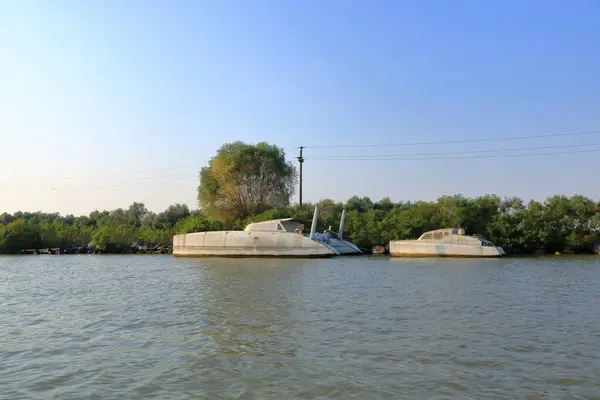 Abandoned Shipwreck Danube Delta Romania — Stock Photo, Image