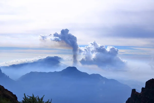 Mirador Roque Los Muchachos Volcán Cumbre Vieja Palma Islas Canarias —  Fotos de Stock