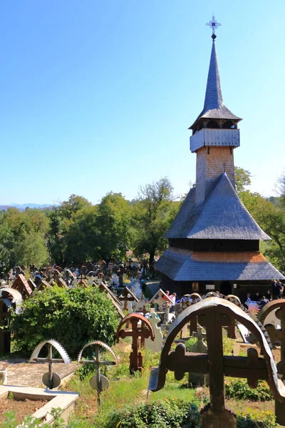 Septiembre 2021 Ieud Rumania Antigua Iglesia Madera Del Pueblo Ieud — Foto de Stock