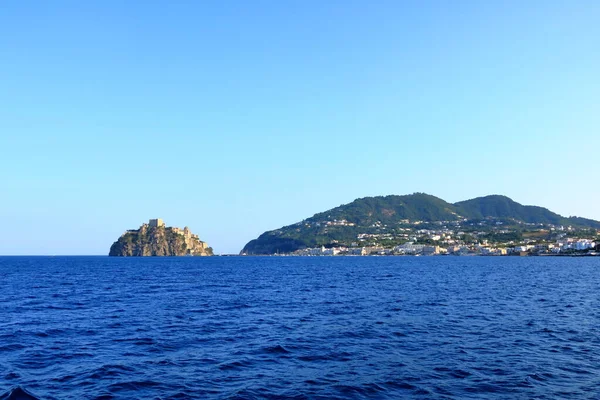 Indrukwekkende Aragonese Castell Ischia Eiland Italië — Stockfoto