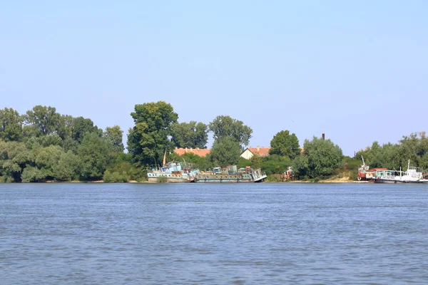 Abandoned Shipwreck Danube Delta Romania — Stockfoto
