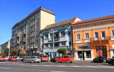 7 Eylül 2021 - Targu Mures, Neumarkt am Mieresch, Romanya: Targu Mures Transilvanya 'da güneşli bir günde