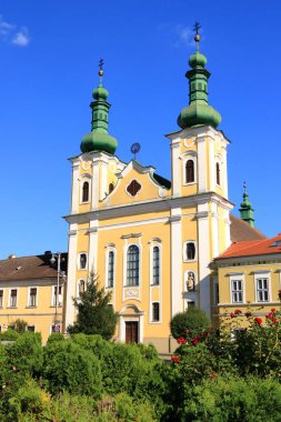 7 Eylül 2021 - Targu Mures, Neumarkt am Mieresch, Romanya: Targu Mures Transilvanya 'da güneşli bir günde