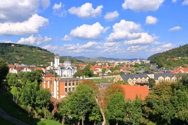 Stadsbilden Sighisoara Schaessburg Uppifrån Rumänien — Stockfoto