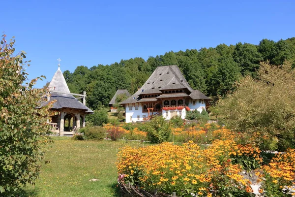 Mosteiro Barsana Uma Das Principais Atrações Maramures Roménia — Fotografia de Stock