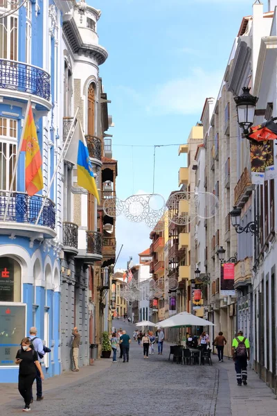 November 2021 Santa Cruz Palma Spain Traditional Colonial Architecture Canary — Stock Photo, Image