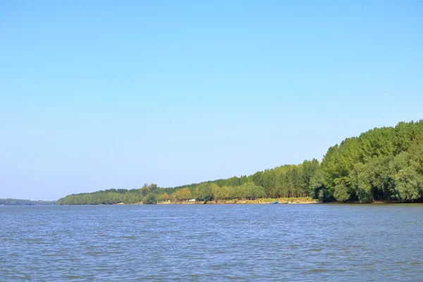 Paysage Chenal Large Dans Delta Danube Roumanie Europe — Photo