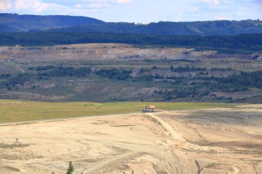 Çek Cumhuriyeti 'nde Sokolov yakınlarında kömür madeni