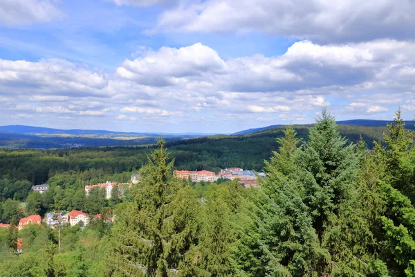 Aerial View Marianske Lazne Famous Spa Town Czech Republic Central — Stock Photo, Image