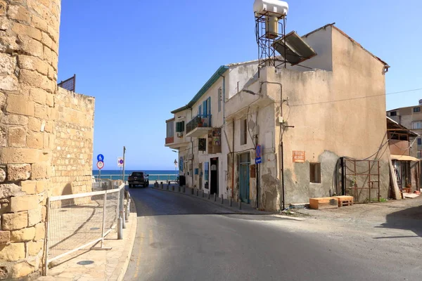 Září 2020 Larnaca Kypr Slunečný Den Promenádě Finikoudes Klidný Život — Stock fotografie