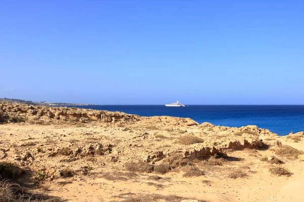 Cape Greco Modrá Laguna Blízkosti Agia Napa Kypru — Stock fotografie