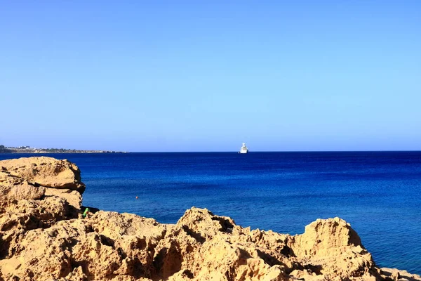 Cape Greco Och Den Blå Lagunen Nära Agia Napa Cypern — Stockfoto
