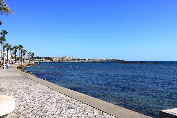 Oktober 2020 Paphos Zypern Touristengebiet Und Strand Der Zyprischen Stadt — Stockfoto