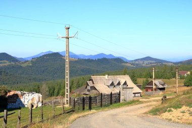 Romanya 'nın Pasul Tihuta kentinde sonbahara kadar manzara