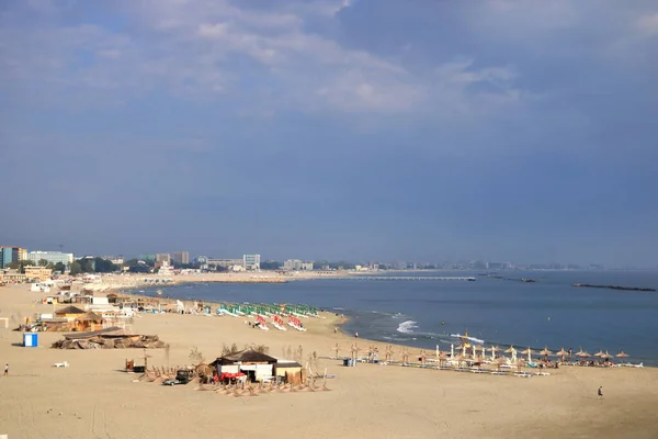 Вид Воздуха Констанцу Мамайю Популярное Туристическое Место Курорт Черном Море — стоковое фото