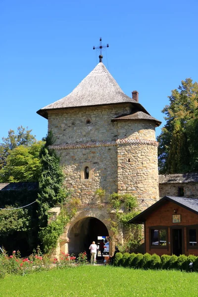 Monasterio Moldovita Rumania Uno Los Monasterios Ortodoxos Rumanos Sur Bucovina — Foto de Stock