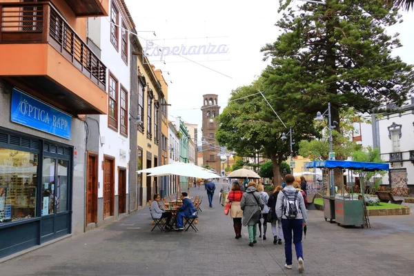 Novembro 2021 Laguna Tenerife Espanha City Street Cloudy Day — Fotografia de Stock