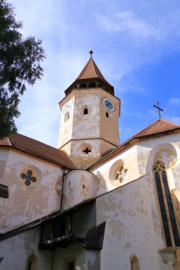 Romanya 'nın Tartlau Prejmer kentindeki güçlendirilmiş kilise