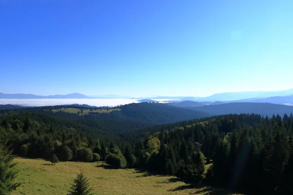 Krajina Pasul Tihuta Rumunsku Podzim — Stock fotografie