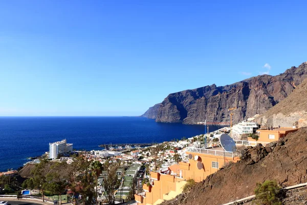 November 2021 Puerto Santiago Tenerife Spain Coastal Town Gigantes Cliffs — Stock Photo, Image