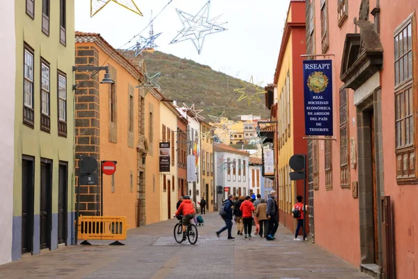 November 2021 Laguna Tenerife Spain City Street Cloudy Day — Stock Photo, Image