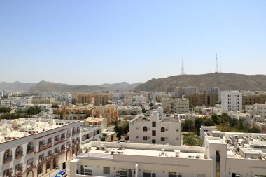 Umman Muscat 'ın başkentinde güzel bir panoramik manzara.