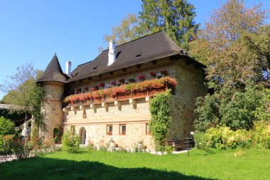 Moldovita Manastırı, Romanya. Bucovina 'nın güneyindeki Romen Ortodoks manastırlarından biri.
