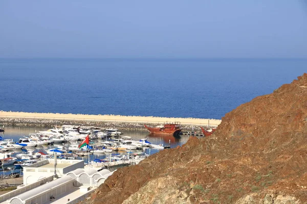 March 2022 Muscat Oman Middle East Marina Bandar Rowdha Harbour — стоковое фото