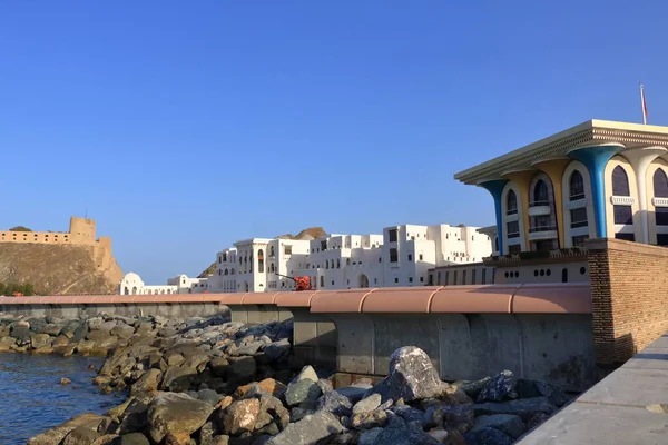 Março 2022 Mascate Omã Oriente Médio Área Redor Palácio Sultão — Fotografia de Stock