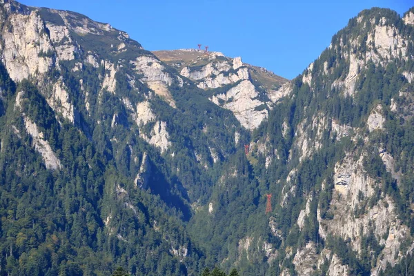 Caraiman Peak Heroes Cross Bucegi Mountain — стоковое фото