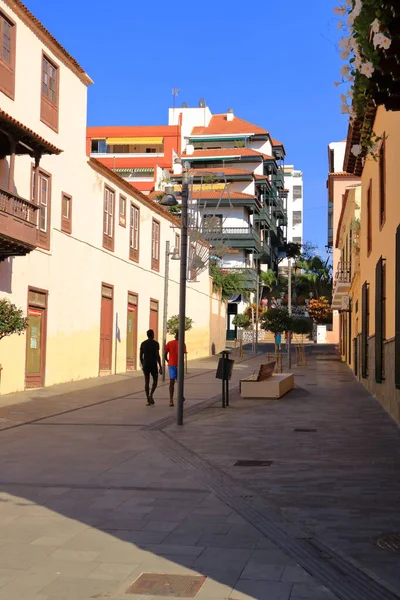 November 2021 Puerto Cruz Tenerife Canary Islands Spain Colourful Houses — стоковое фото