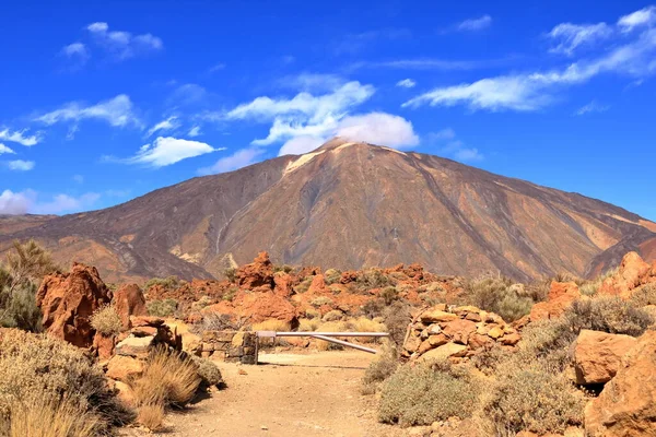 Tenerife岛上至Pico Del Teide火山的全景 — 图库照片