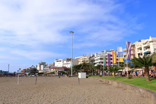 November 2021 Los Cristianos Tenerife Canaries Beach Playa Los Cristianos — Stockfoto