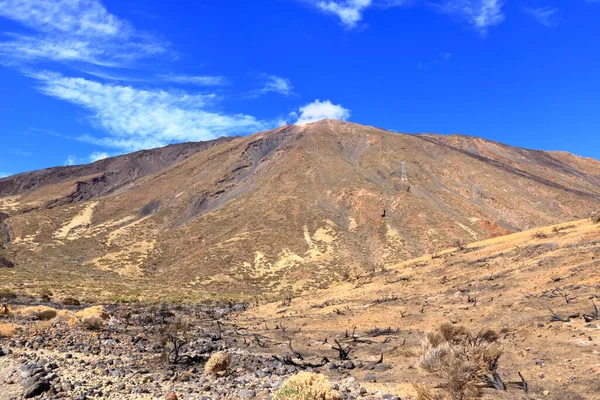 Panoráma Kilátás Tenerife Szigetén Pico Del Teide Vulkán Felé — Stock Fotó