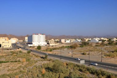 16 Mart 2022 - Umman 'daki Nizwa: Şehir sokaklarının manzarası