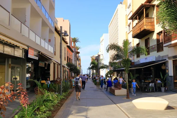 November 2021 Puerto Cruz Tenerife Canary Islands Spain Colourful Houses — Stok fotoğraf