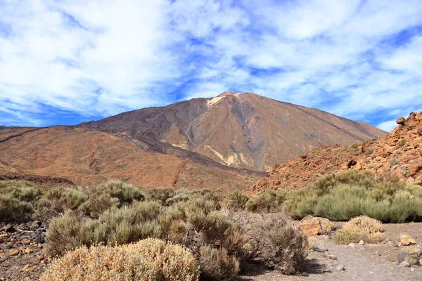 Panoráma Kilátás Tenerife Szigetén Pico Del Teide Vulkán Felé — Stock Fotó