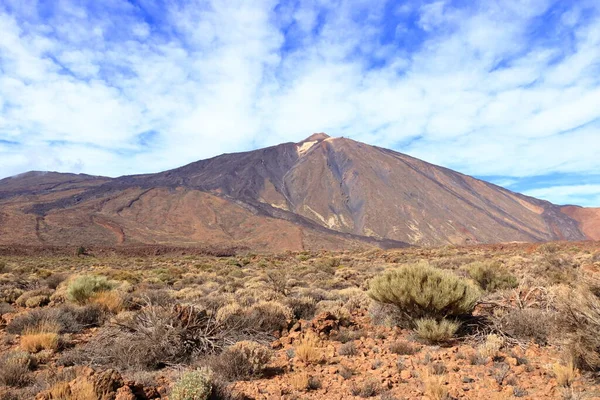Panoráma Kilátás Tenerife Szigetén Pico Del Teide Vulkán Felé — Stock Fotó