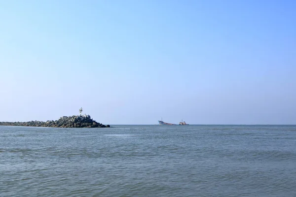 Donau Sulina Kanaal Weg Naar Donaudelta Zwarte Zee Roemenië — Stockfoto