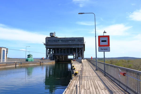 Vista Del Antiguo Elevador Barcos Niederfinow Oder Havel Canal Brandenburgo —  Fotos de Stock