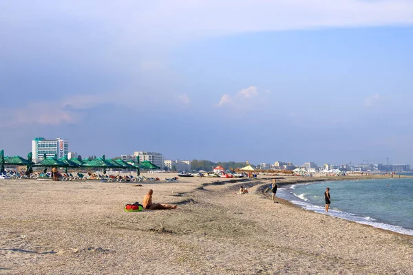 Setembro 2021 Constanta Mamaia Romênia Popular Lugar Turístico Resort Mar — Fotografia de Stock